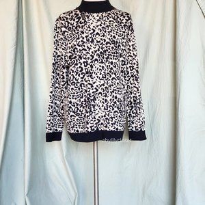 WORN TWICE Calvin Klein Cheetah print top Size L